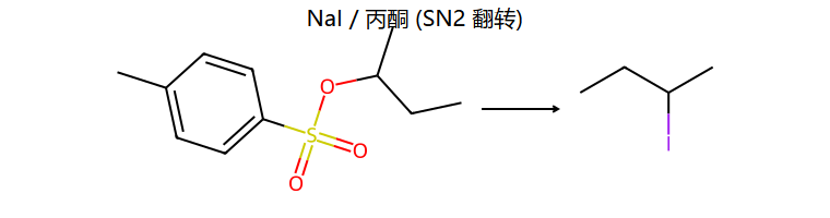 OTs SN2 换 I 翻转