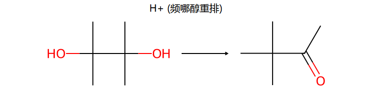 pinacol → pinacolone