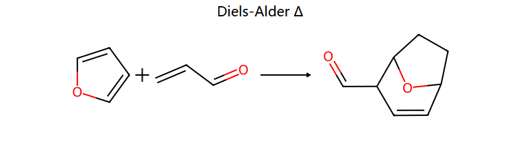 furan + acrolein Diels-Alder