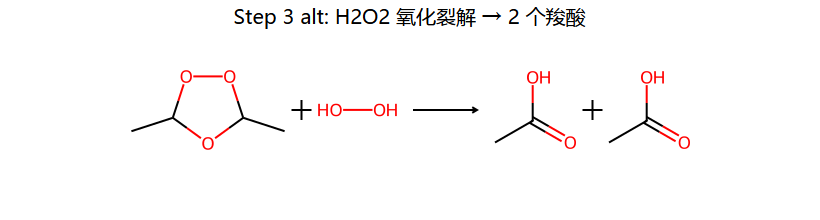 Step 3 氧化: H2O2 → 羧酸