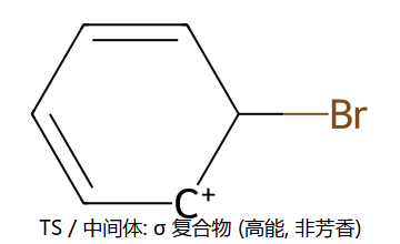 过渡态: σ 复合物